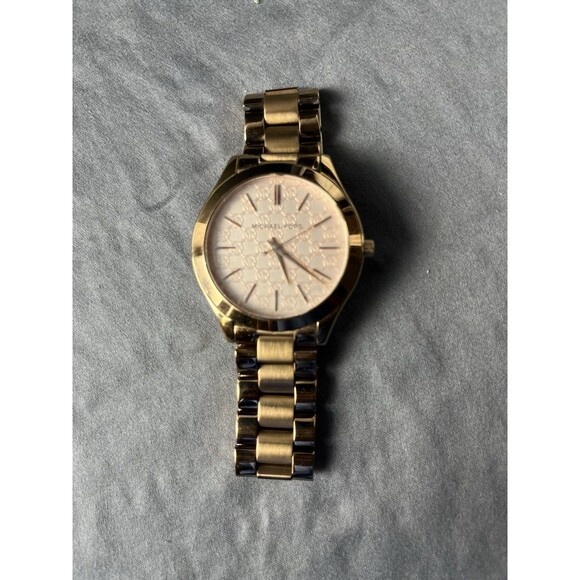 Michael Kors Runway Women MK-5128 Chronograph Rose Gold Quartz 38mm Watch 6 1/4" - Picture 5 of 5